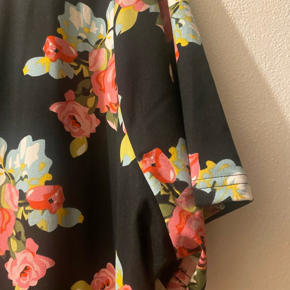 Women’s 3X Floral Black Dress with pockets - Picture 7 of 11